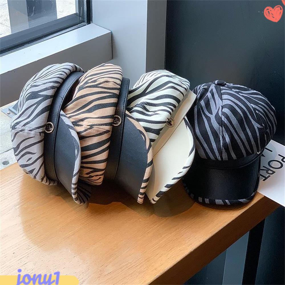 JONYE Mũ Nồi Da PU Thời Trang Thu Đông Cá Tính Cho Nam