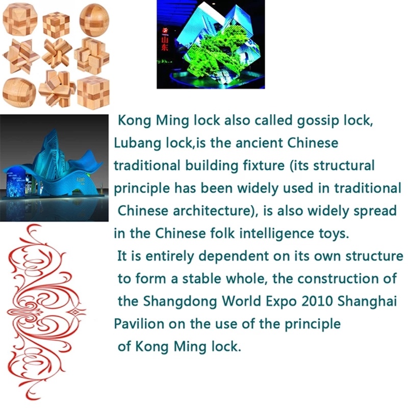 Bộ Đồ Chơi Khóa Khổng Minh 3D Cho Trẻ Em
