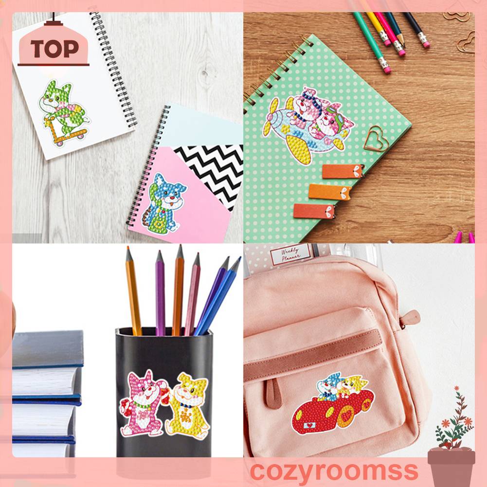 Bộ 2 Tranh Đính Đá 5D Tự Làm Dành Cho Người Mới Bắt Đầu