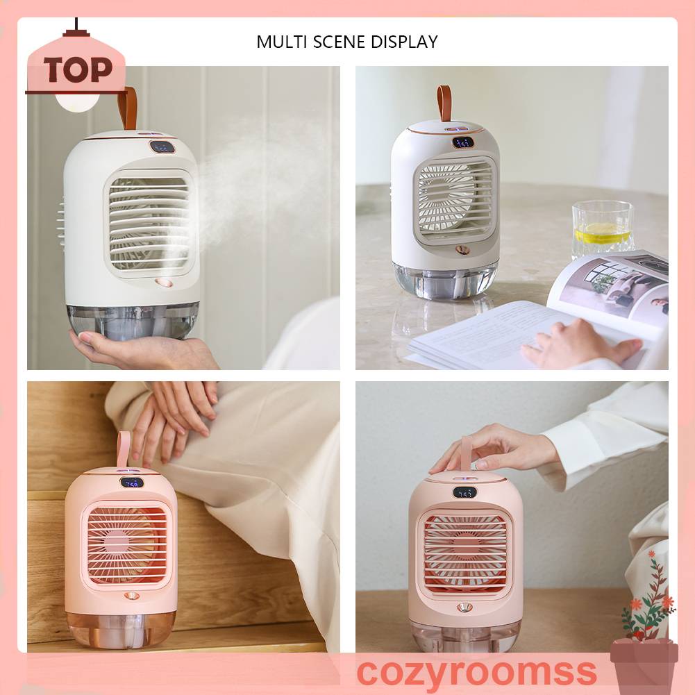 Quạt Điều Hòa 3600mAh 3 Tốc Độ Tiện Dụng Cho Gia Đình / Văn Phòng