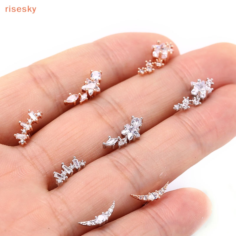 1 Khuyên Xỏ Sụn Tai Bằng Thép Không Gỉ