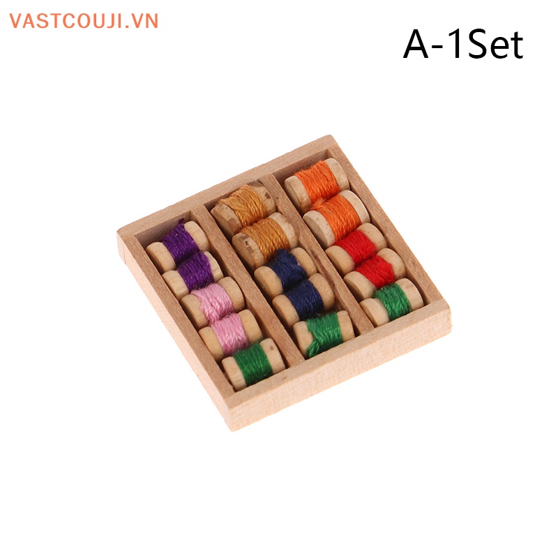 Hộp Đựng Dụng Cụ May Vá 1Set 1: 12 Cho Nhà Búp Bê