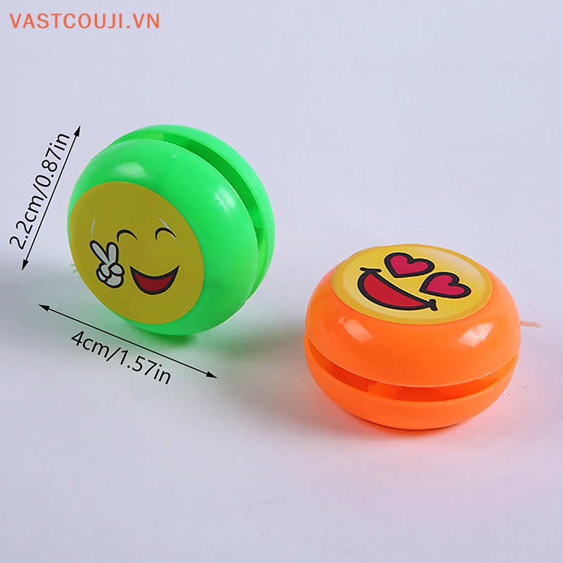 Bộ 5 Con Quay yo yo yo yo Mini Hình Mặt Cười Đáng Yêu Cho Bé