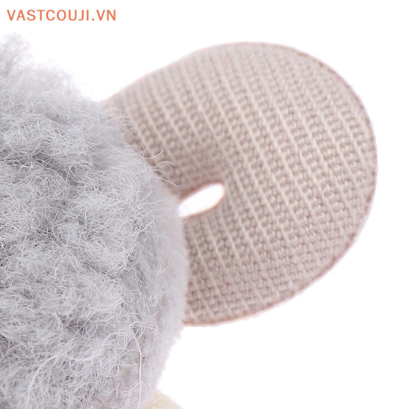 Móc Khóa Hình Cừu Nhồi Bông Dễ Thương Chống Mất Tích Hợp Thẻ Tên Túi Xách Cho Trẻ Mẫu Giáo