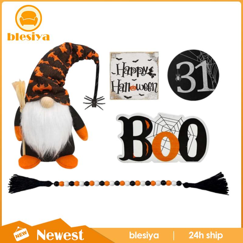 [Blesiya] Khay Đựng Đồ Handmade Gnomes Nhồi Bông Đáng Yêu Trang Trí Halloween