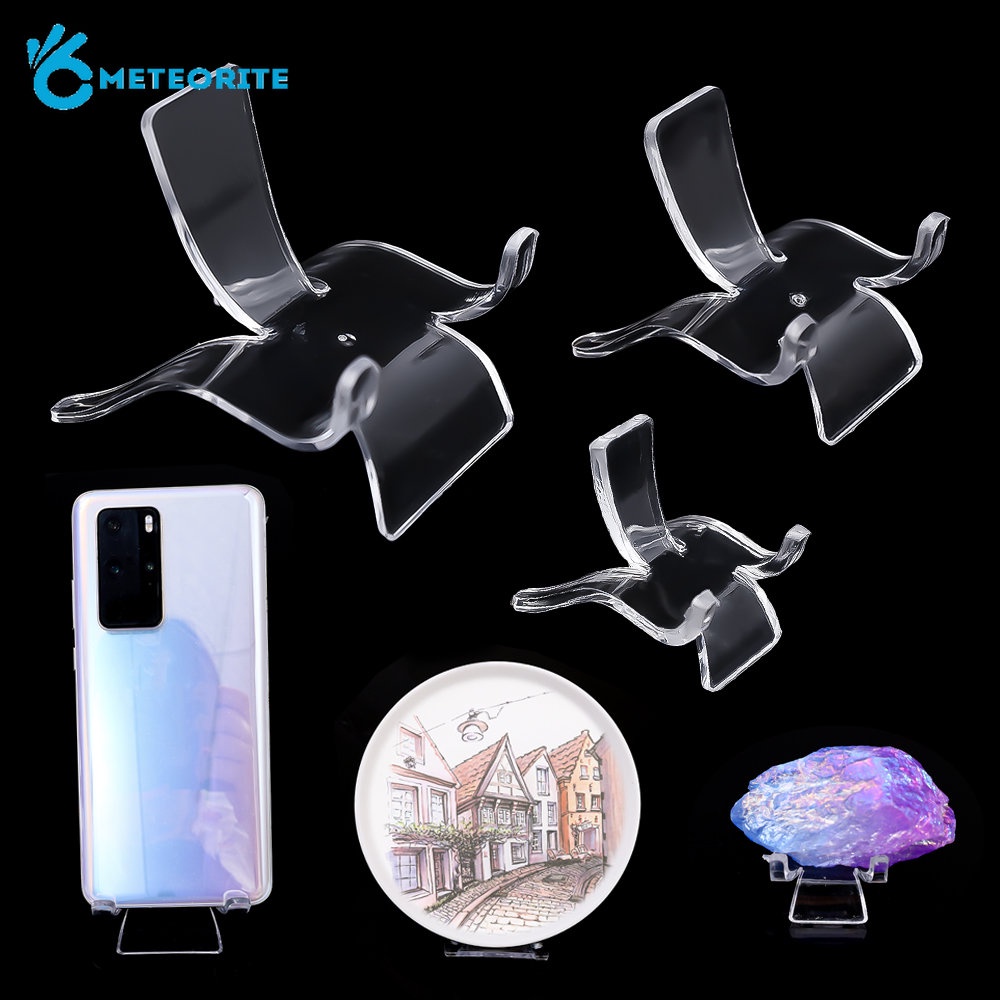 Giá Đỡ Trưng Bày Đĩa / Điện Thoại Bằng Nhựa Acrylic Trong Suốt