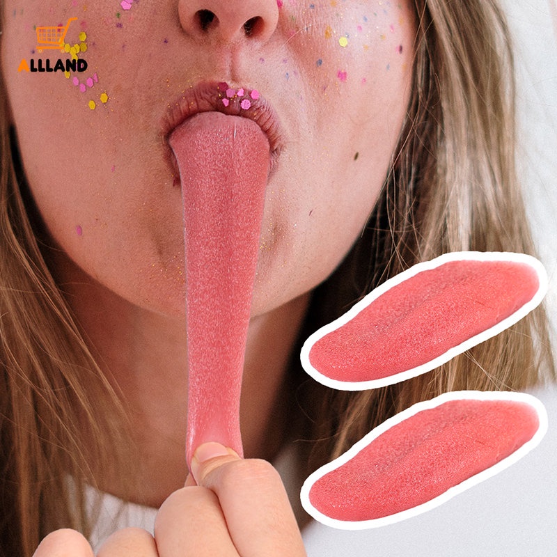 1 Lưỡi Giả Bằng TPR Đồ Chơi / Lưỡi Giả Hóa Trang Halloween Đáng Sợ / An Toàn Không Độc Hại