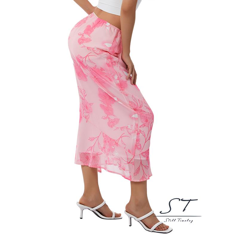 Đầm Dáng Suông Rộng Eo Thấp In Họa Tiết Hoa Thời Trang Mùa Hè Cho Nữ CY03