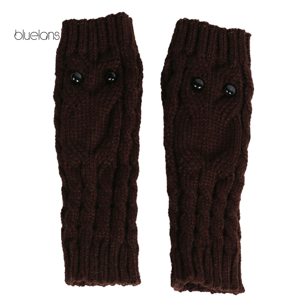 1 Đôi Găng Tay Mùa Đông Sợi Acrylic Co Giãn Chống Trượt