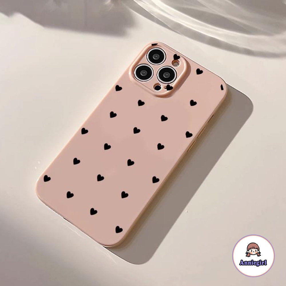 Ốp Điện Thoại TPU Mềm In Hình Trái Tim Màu Tím Cho IPhone 11 14 Pro Max Ip13 Pro Max IPhone 12