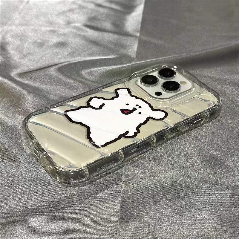 Ốp Điện Thoại Mềm Trong Suốt Họa Tiết Chú Cún Dễ Thương Cho Iphone 14Promax 1312 / 11 7 / 8plus xr / sins 1