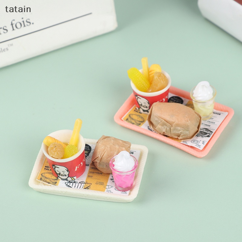 Xô Đựng Bánh Hamburger Tỉ Lệ 1: 12 Trang Trí Nhà Búp Bê