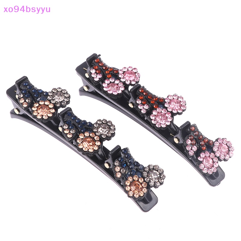 Kẹp Tóc xo94bsyyu Hình Hoa Pha Lê Phong Cách Hàn Quốc Ngọt Ngào Dễ Thương Cho Nữ