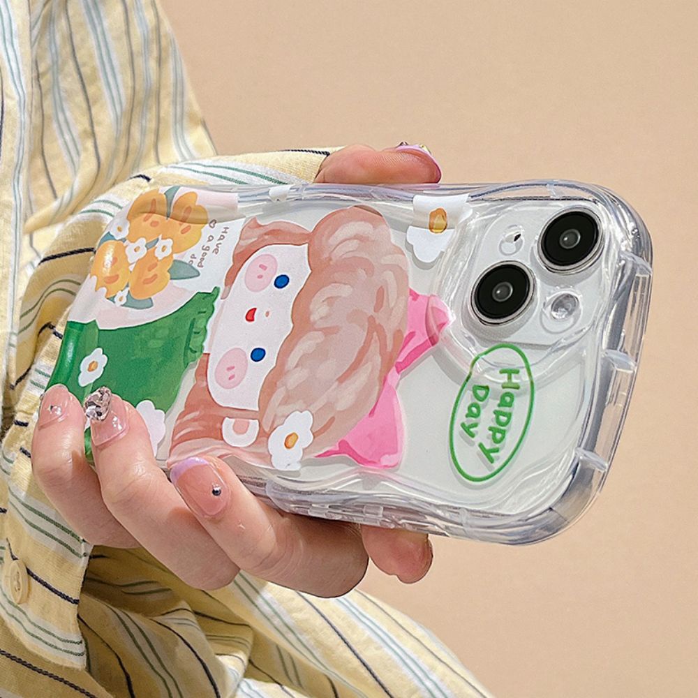 Ốp Điện Thoại TPU Mềm Trong Suốt Chống Sốc In Họa Tiết Graffiti Dễ Thương Dành Cho IPhone 11 12 13 14 Pro Max