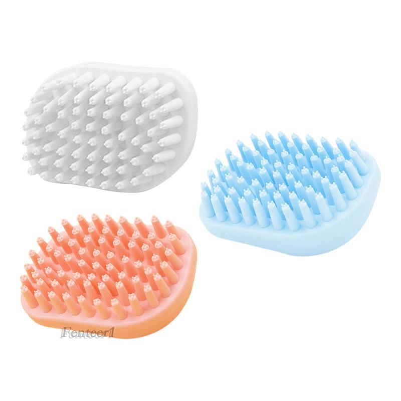1 Bàn Chải Massage Tắm Cho Thú Cưng Màu Trắng