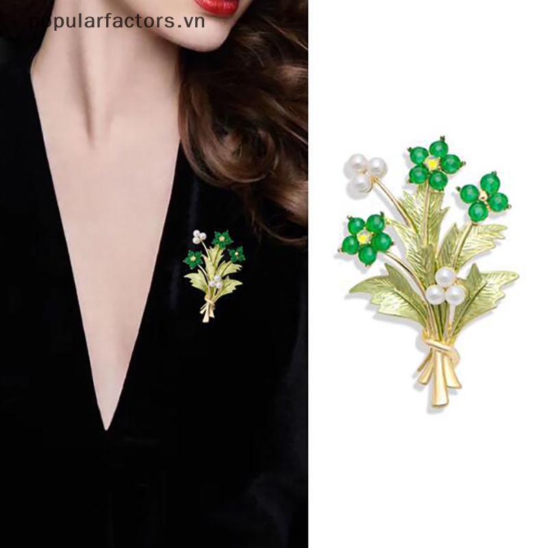 [Phổ Biến] Ghim Cài Áo Thời Trang Hình Cầu Đính Đá Phong Cách Âu Mỹ