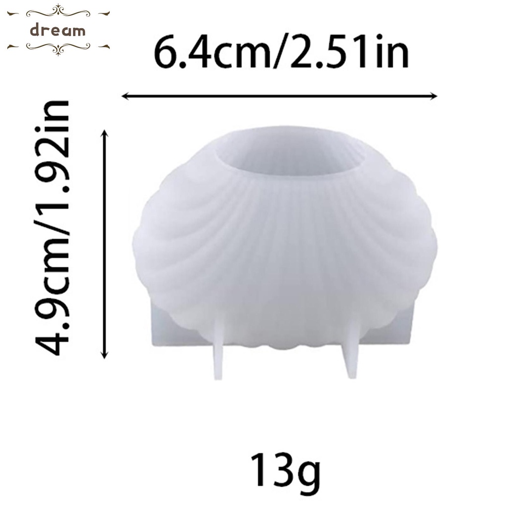 【DREAMLIFE】Shell Candle Mold Supplies 3D Craft Diy Handmade Home Decoration Resin