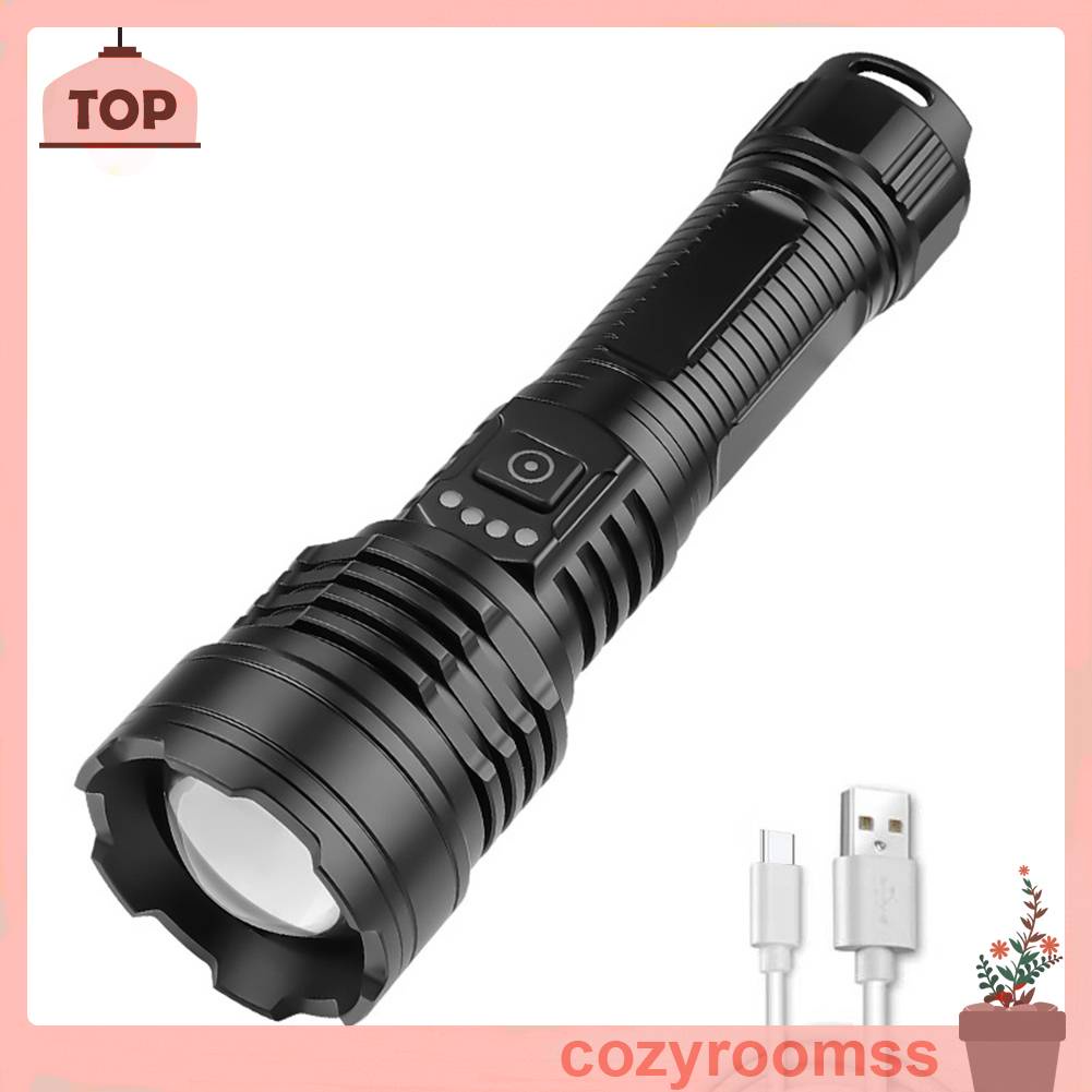 Đèn Pin Cầm Tay 2500LM LED Type-C Thiết Kế Tiện Lợi Cho Các Hoạt Động Ngoài Trời