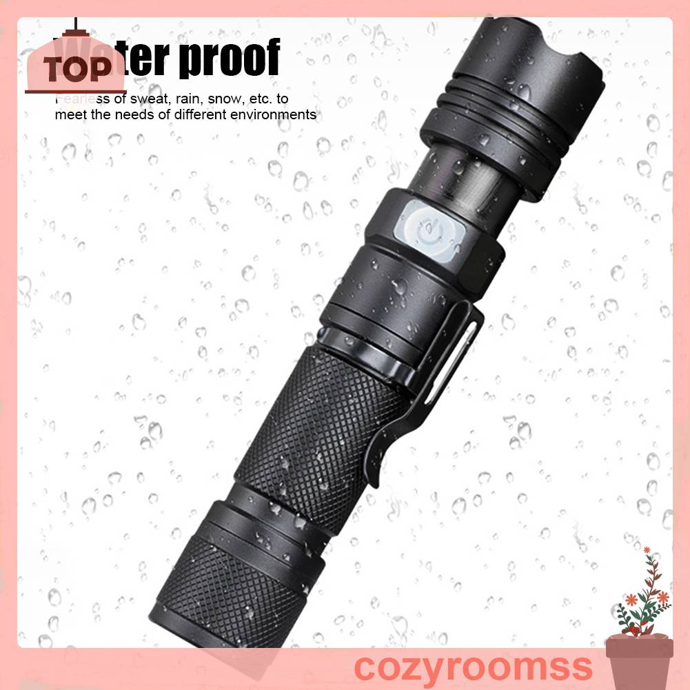 Đèn Pin LED XHP50 800LM 5 Chế Độ 1200mAh Sạc USB Tiện Dụng