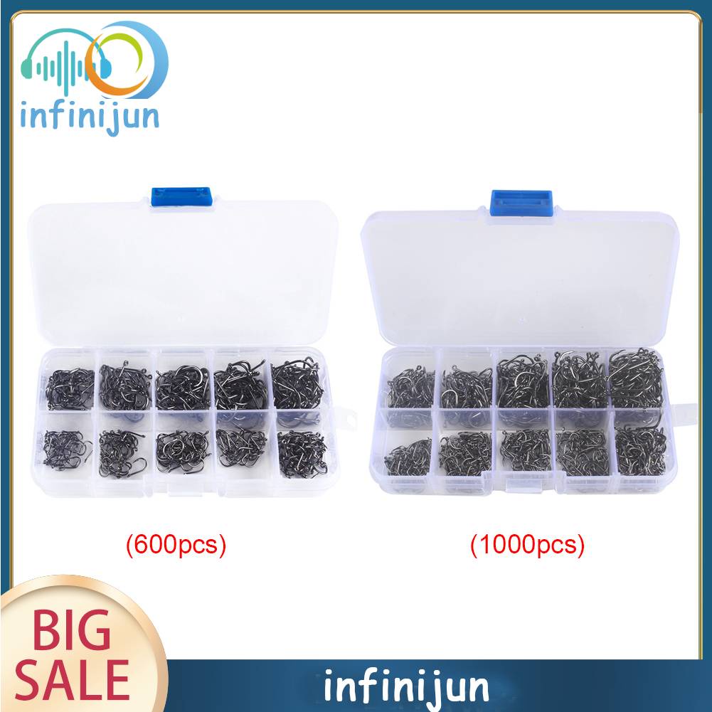 Móc Câu Cá Bằng Thép Carbon Cao Cấp Nhiều Kích Cỡ