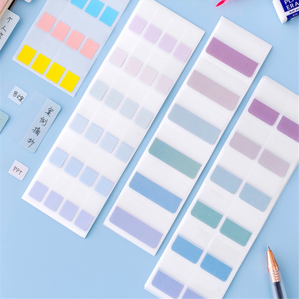 Set 10 Tấm Nhãn Dán Tự Dính Nhiều Màu Sắc Dùng Trang Trí Nhật Ký Agenda Planer