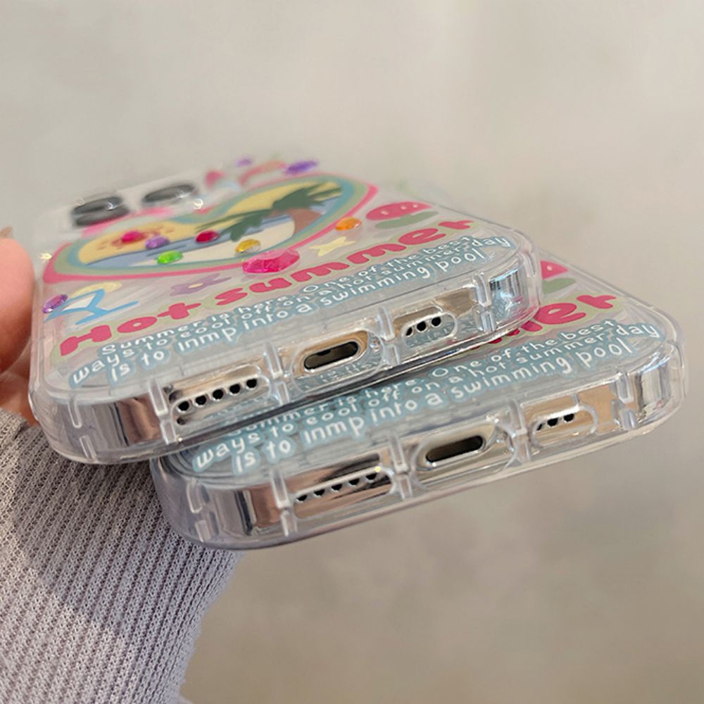 Ốp Điện Thoại TPU Mềm Chống Sốc Chống Bụi Màu Laser Cho IPhone 14 13 12 11 Pro Max X XR 8 7 Plus