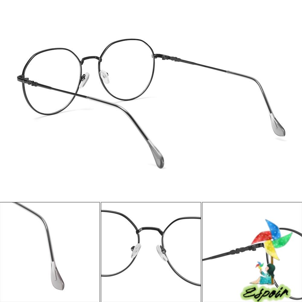 ESPO Mắt Kính Gọng Tròn Bằng Kim Loại Siêu Nhẹ Chống Tia Bức Xạ