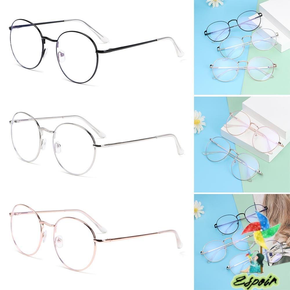 ESPO Kính Mát Gọng Kim Loại Tròn Siêu Nhẹ