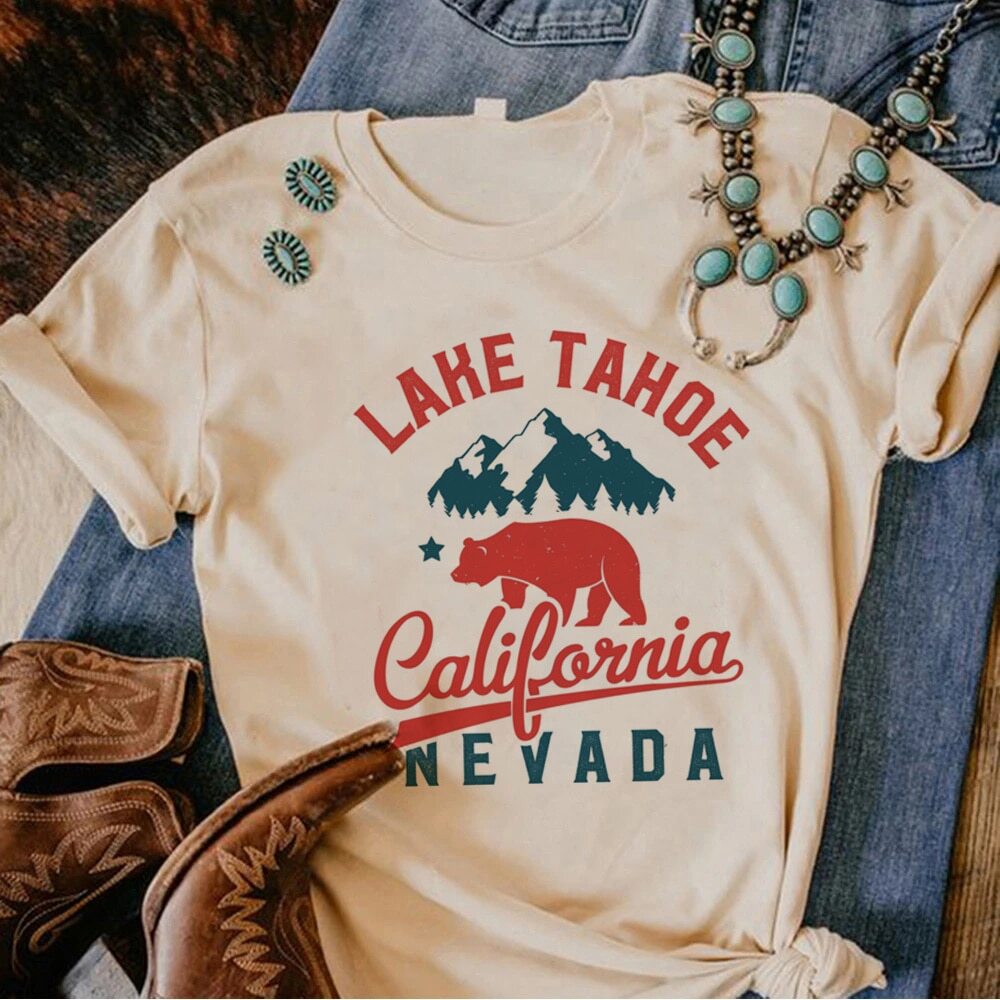 Áo Thun Nữ In Họa Tiết Hoạt Hình y2k Của California