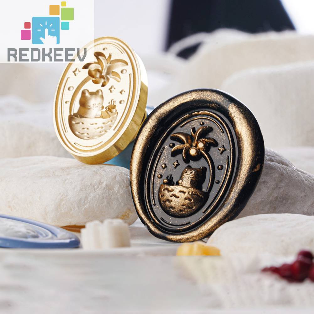 Đầu Con Dấu Bằng Kim Loại Tráng Men Đa Năng Dùng Trang Trí Sổ Tay DIY