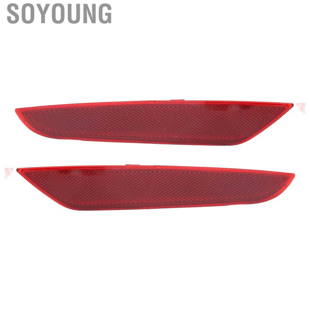 Soyoung Rear Bumper Reflector 5K0945106F Left Right Red for VW MK6 Hatchback 2009-2013  Strip Light
