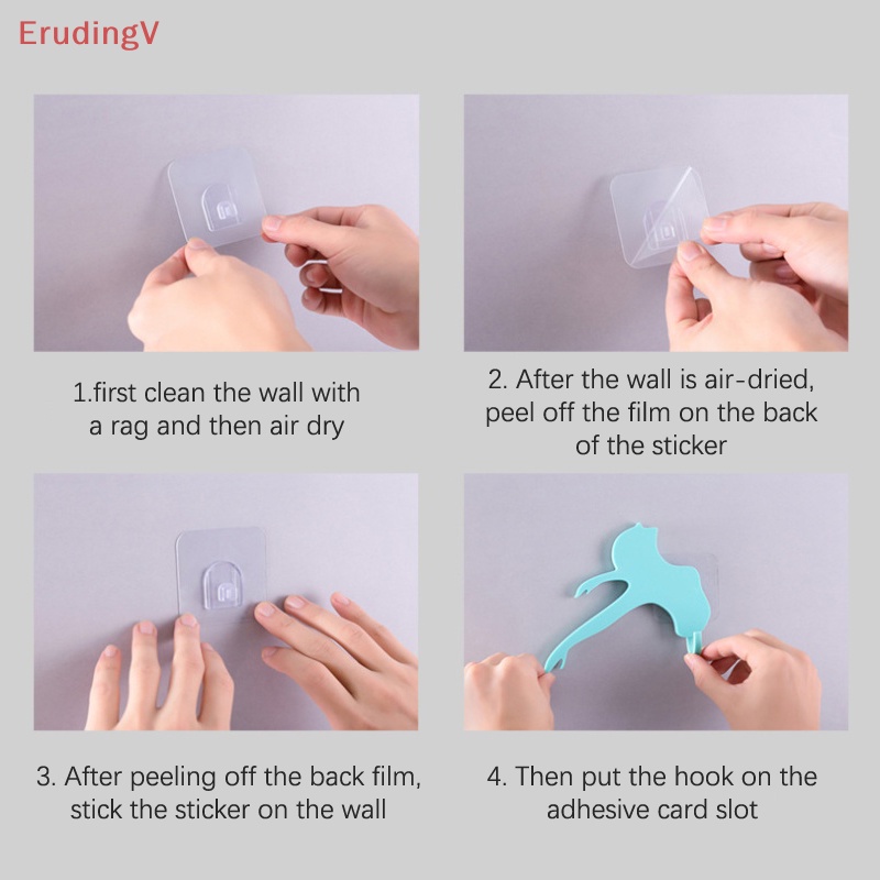 [ErudingV] Móc Treo Khăn Tắm / Khăn Múa Ba Lê Chống Trượt Không Cần Khoan Tường Nghệ Thuật [Mới]