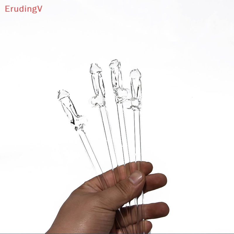 Ống Hút Thủy Tinh Chịu Nhiệt Cao Hình Dáng Vui Nhộn Sáng Tạo Có Thể Tái Sử Dụng Cho Nhà Bếp