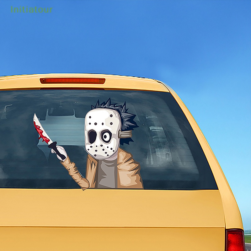 [InitiatourV] Nhãn Dán Cửa Sổ Sau Xe Hơi Họa Tiết Vẫy Vẫy Tay Trang Trí Halloween Kinh Dị