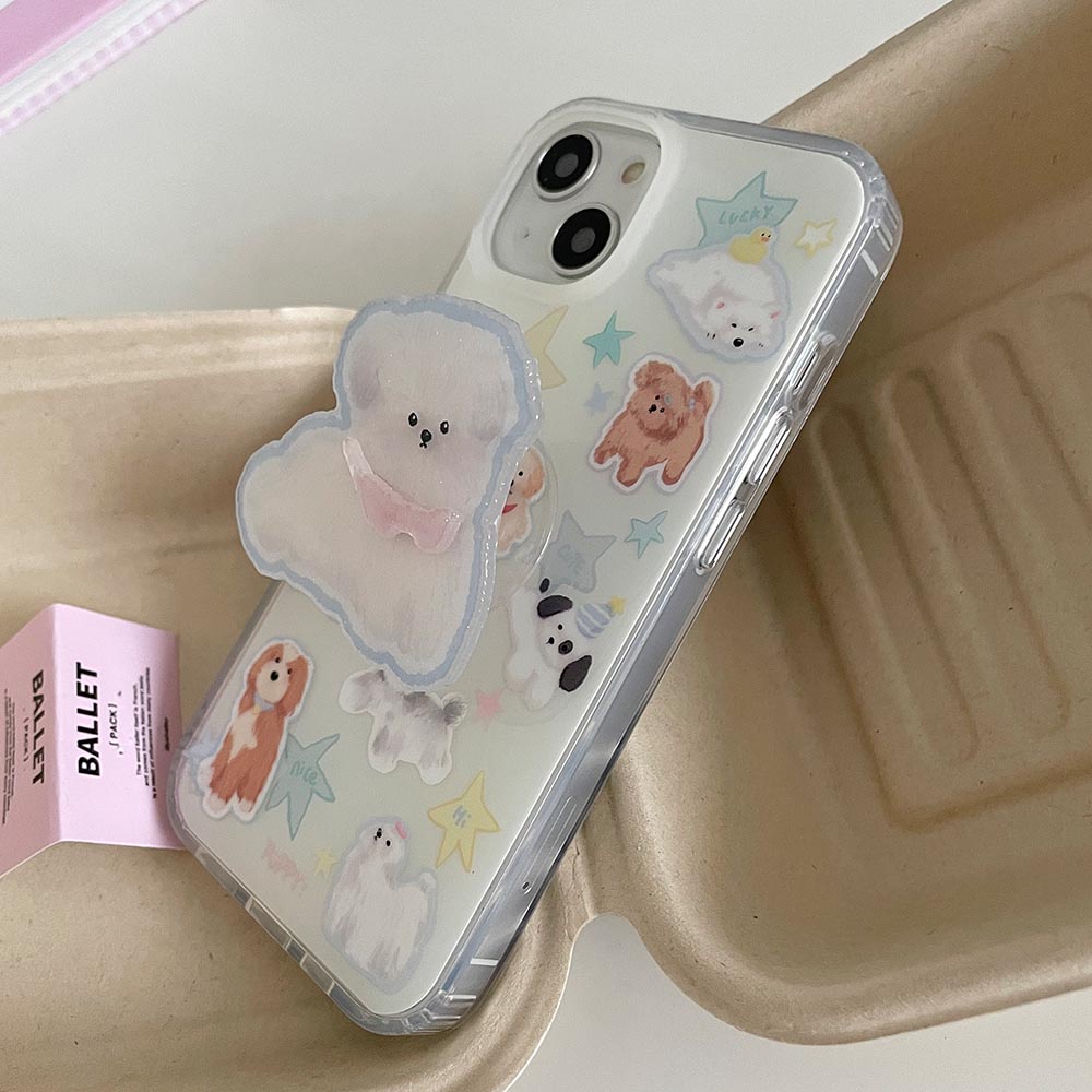 Ốp Điện Thoại Cứng Họa Tiết Chú Chó Cho IPhone 11 12 12Pro 12ProMax 13 13Pro 13ProMax 14 14Pro 14ProMax