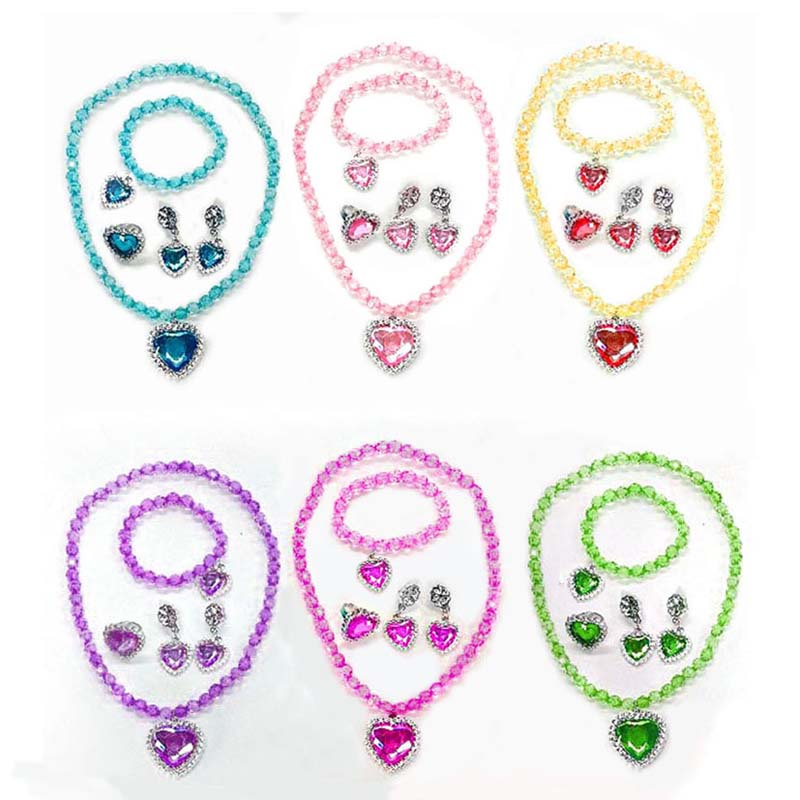 Set Vòng cổ Nhẫn Bông Tai Đũa Thần Trang Trí Công Chúa