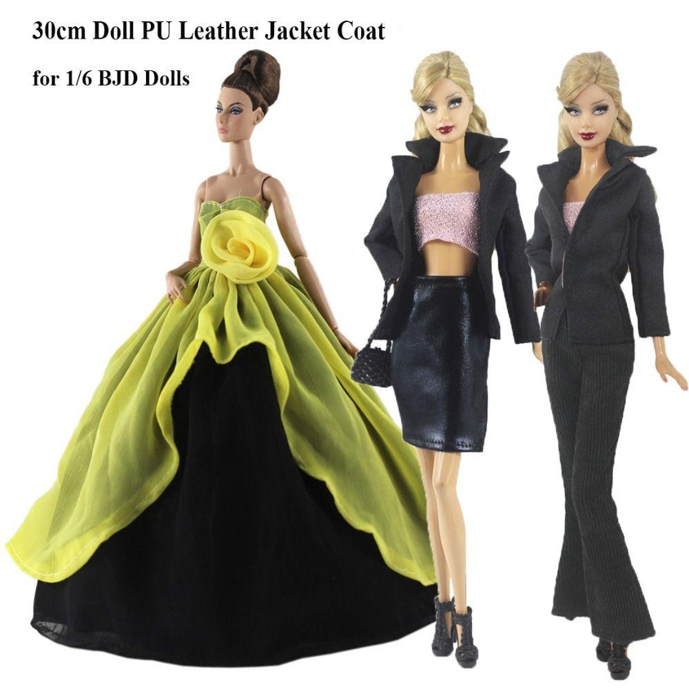 LAYOR1 Đầm Búp Bê 30cm Chất Liệu Da PU Và Cotton