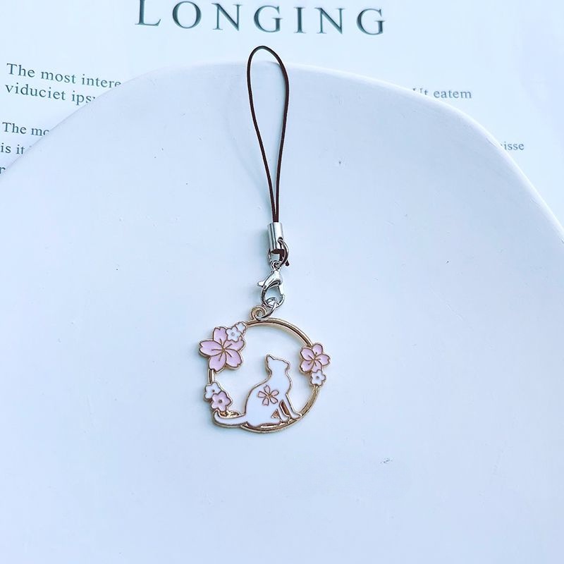 Móc Điện Thoại Di Động diy Hình Mèo Sakura / Thỏ Bunny Dễ Thương