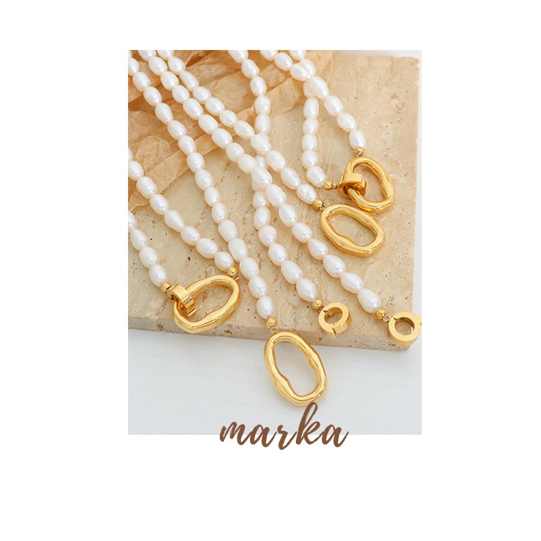 Vòng cổ Ngọc Trai Tự Nhiên Cao Cấp Phong Cách Pháp Thanh Lịch Sang Trọng