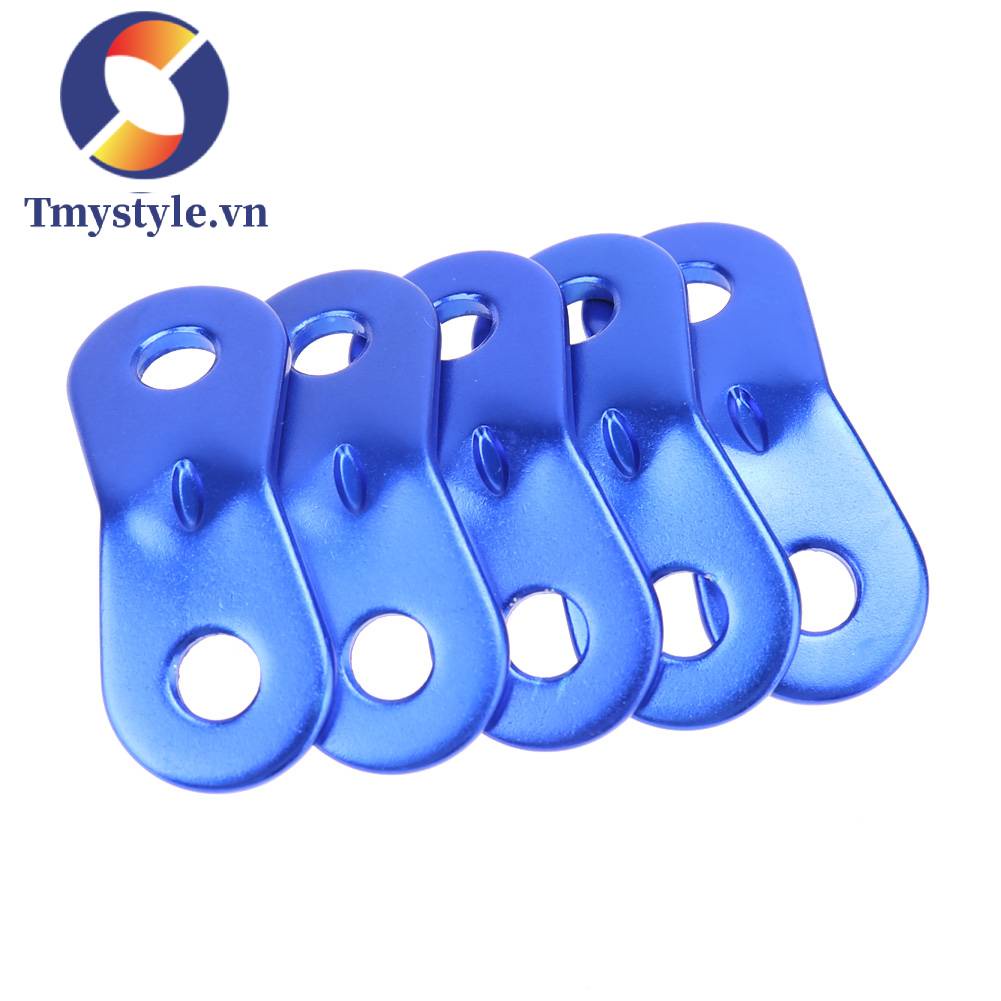 Bộ 5 Móc Khóa Dây Lều Cắm Trại Chống Trượt Bằng Hợp Kim Nhôm