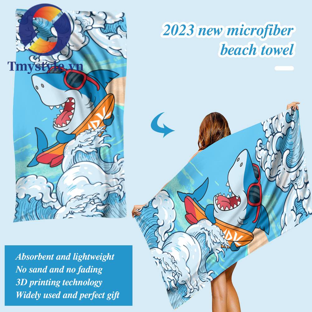 Thảm Tập Yoga / Đi Bơi Nhanh Khô In Họa Tiết Xinh Xắn