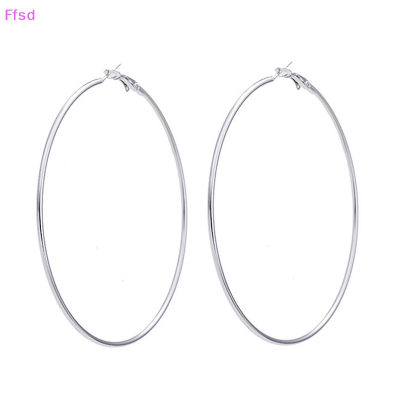 {Ffsd} Khuyên Tai Vòng Tròn Lớn Mạ Vàng Gợi Cảm Cho Nữ * Bán Chạy