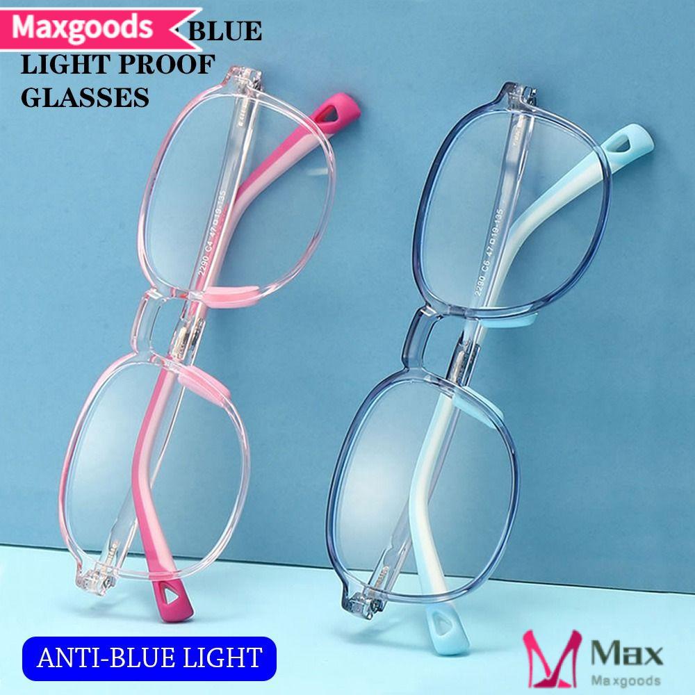 MAXG Kính Bảo Vệ Mắt Chống Ánh Sáng Xanh Siêu Nhẹ Thoải Mái Thời Trang Cho Bé Trai Và Gái