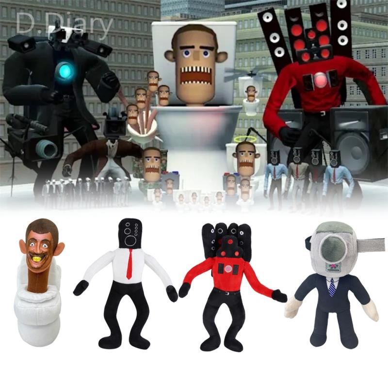 Skibidi Toilet Skibidi Toilet Búp Bê Nhồi Bông Mềm Mại Hình Nhân Vật Phim Hoạt Hình Kinh Dị