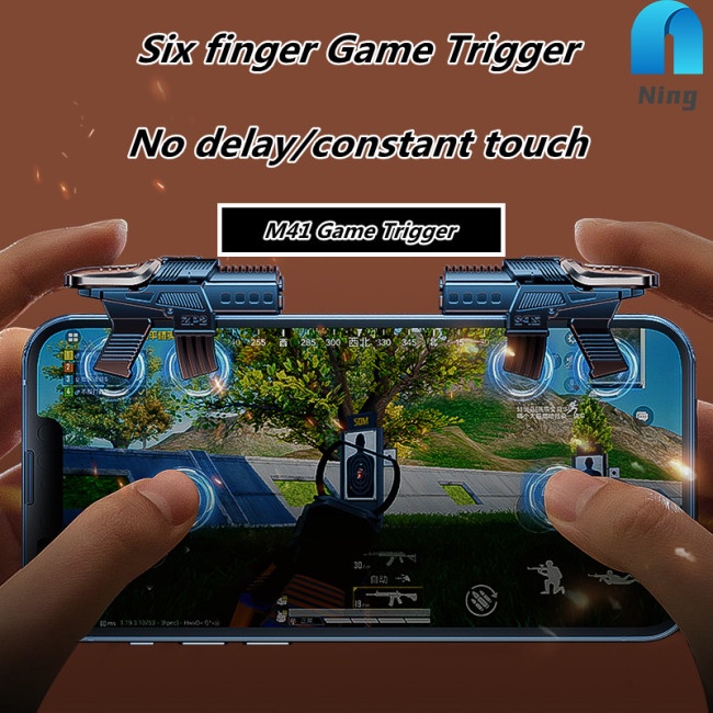 Set 2 Tay Cầm Chơi Game M41 6 Ngón Dành Cho Điện Thoại Di Động