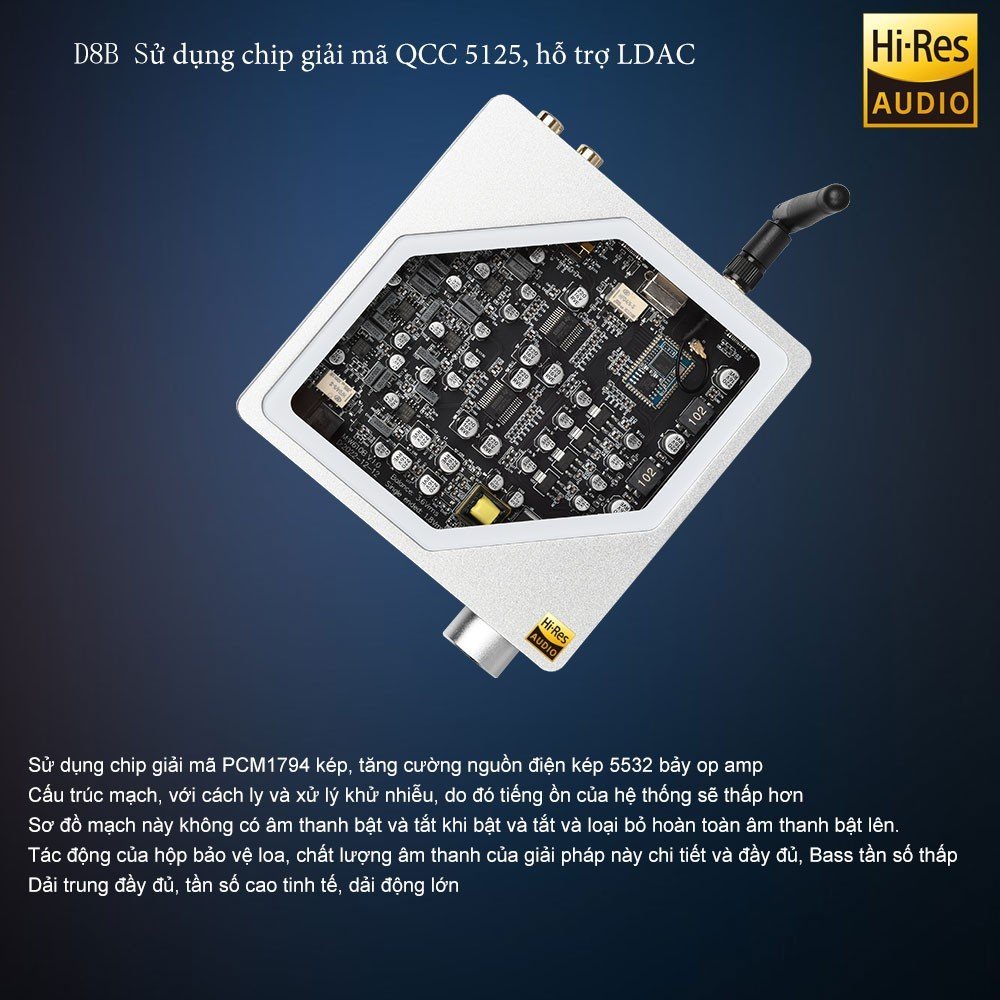 Giải mã DAC Crown D8B | Hỗ trợ LDAC
