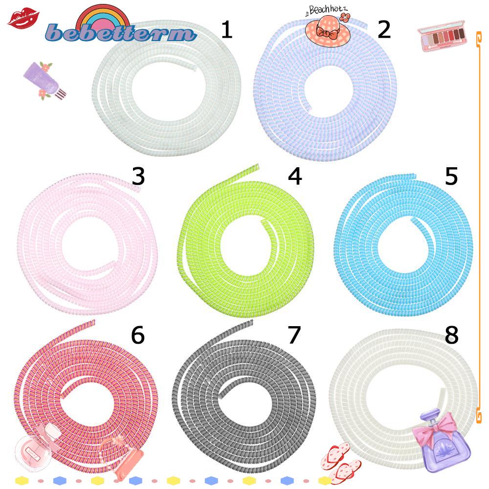 BEBETTERM Ốp Bảo Vệ Dây Cáp Sạc Điện Thoại Thiết Kế Lò Xo Tiện Dụng