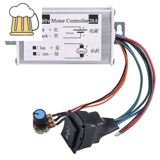 Bộ điều khiển tốc độ động cơ pwm dc 9v 12v 24v 48v 60v 20a