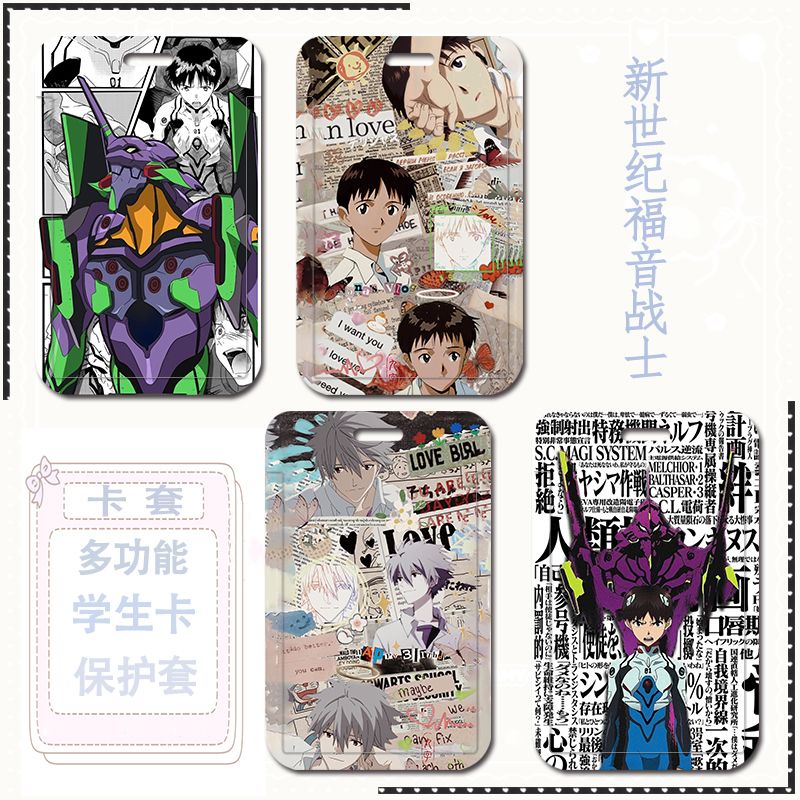 Ốp Điện Thoại Bằng Nhựa ABS Họa Tiết Hoạt Hình Anime Có Ngăn Đựng Thẻ ID Cho Học Sinh