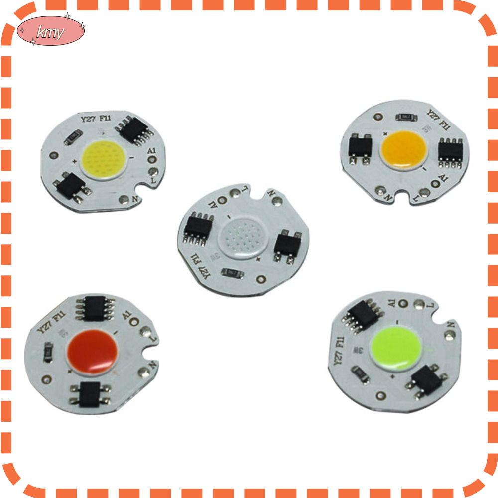 KRNY Chip Đèn LED COB 27mm Ánh Sáng Trắng / Trắng / Đỏ / Xanh Dương / Xanh Lá 5W 220V Chất Lượng Cao